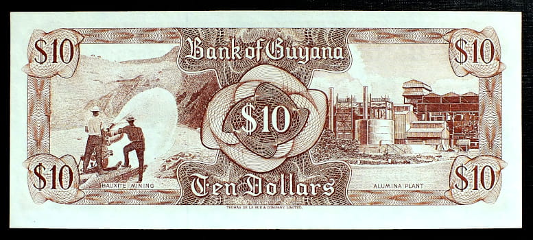 10 Dolarów  - Gujana