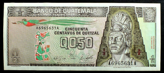50 Centavos de Quetzal - Gwatemala 1989 r.