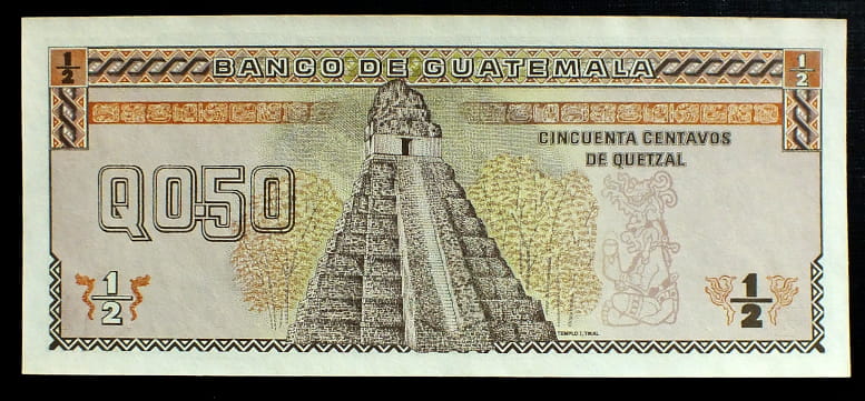 50 Centavos de Quetzal - Gwatemala 1989 r.