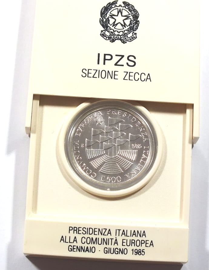 500 Lirów Europa Presidenza 1985