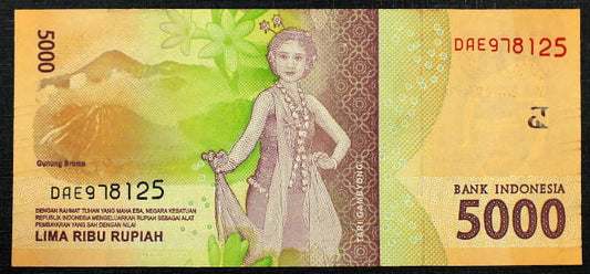 5000 Rupiah - INDONEZJA 2016 r.