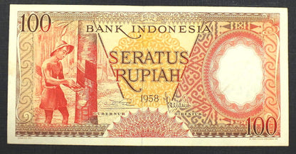 100 Rupiah - Indomezja 1958 r.