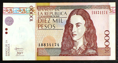 10000 Pesos - Kolumbia