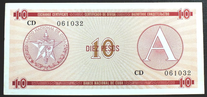 10 pesos KUBA - A