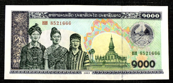 1000 Kip - Laos 1998 r.