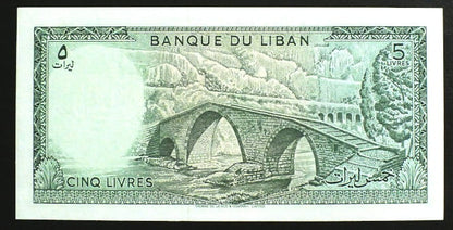 5 Livres - Liban 1986 r.