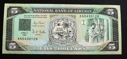 5 Dolarów - Liberia