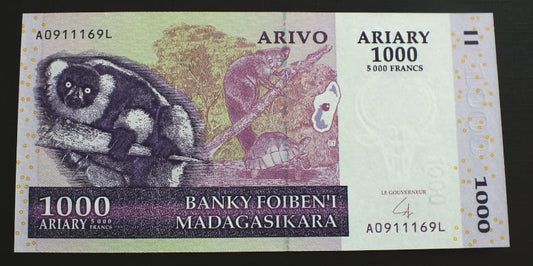 1000 ariary Madagaskar