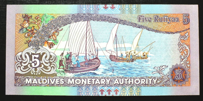 5 rufiyaa Malediwy