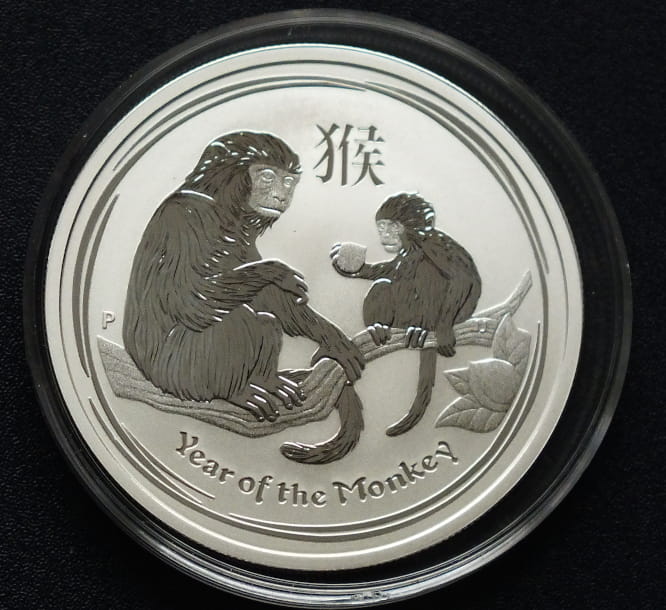 50 cents Rok Małpy - Lunar 2016 1/2 OZ
