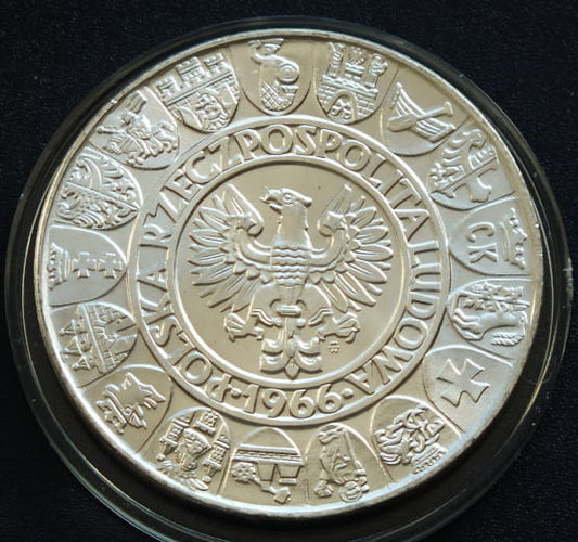 100 zł Mieszko i dąbrówka 1966