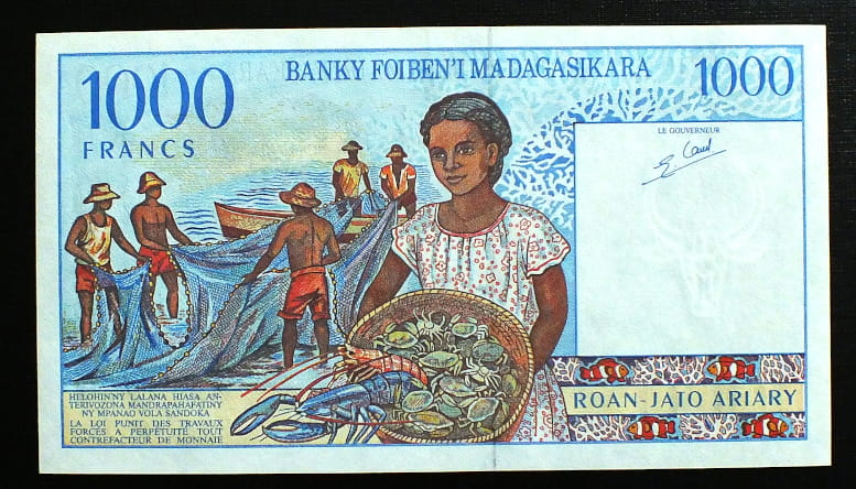 1000 Franków Madagaskar 1994 r.