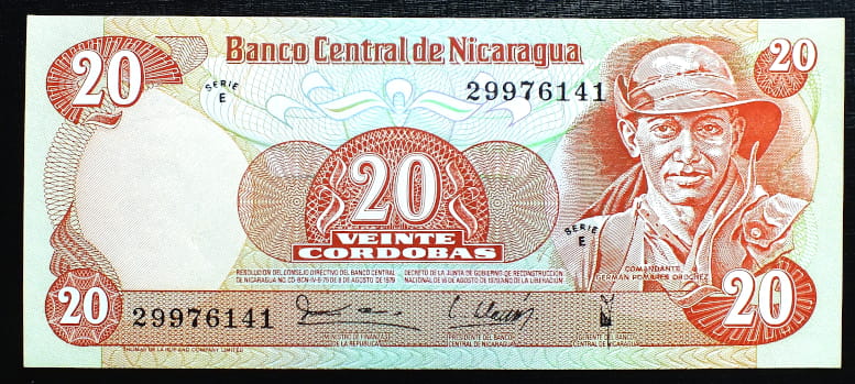20 Cordobas - Nikaragua