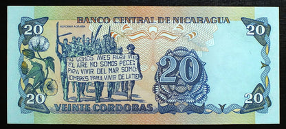 20 Cordobas - Nikaragua  1985 r.