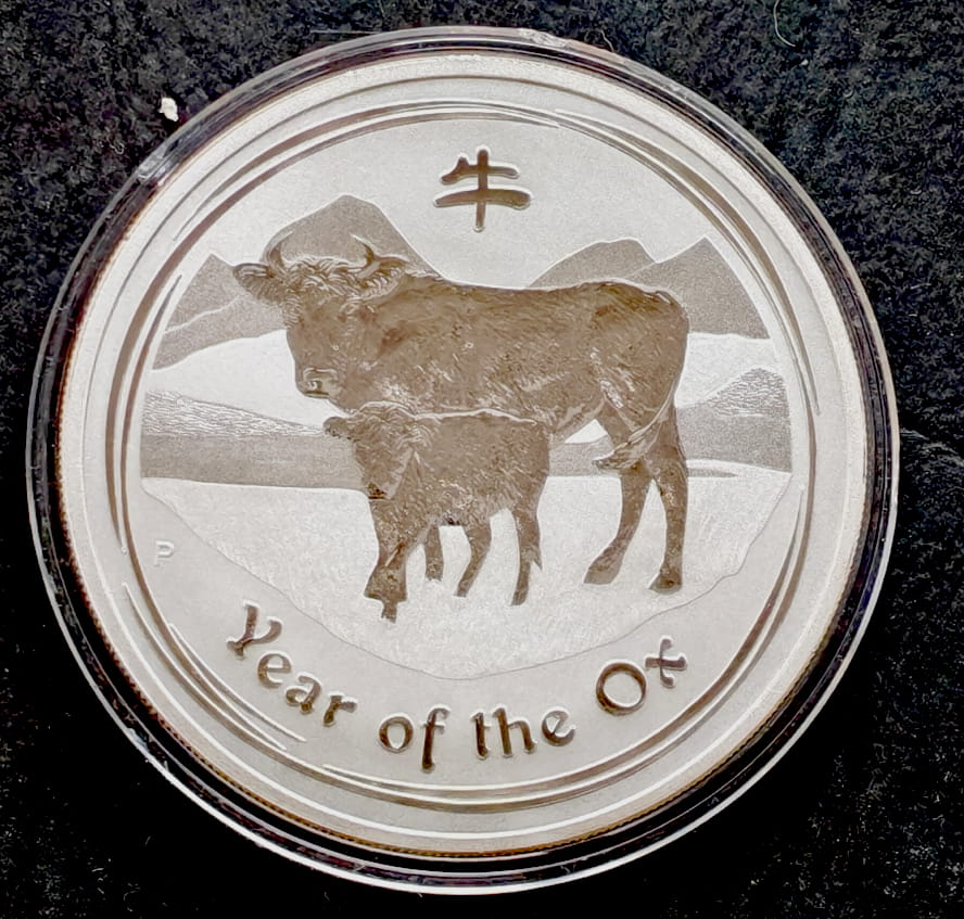 Australia 1 dolar Rok Bawołu LUNAR (1 OZ Ag) - 2009 r.