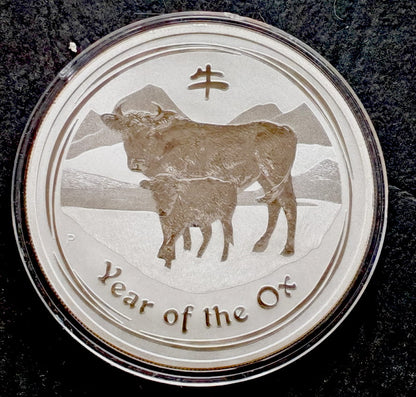 Australia 1 dolar Rok Bawołu LUNAR (1 OZ Ag) - 2009 r.