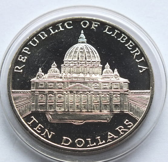 10 dollars Jan Paweł II Liberia