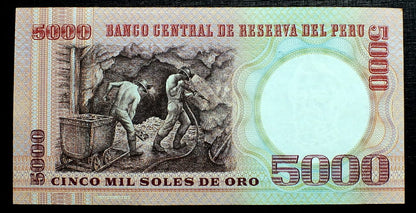 5000 Soles de Oro - Peru 1985 r.