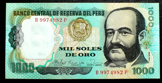1000 Soles de Oro - Peru 1981 r.