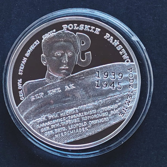 10 zł 70. rocznica utworzenia Polskiego Państwa Podziemnego