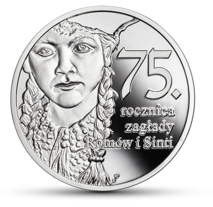 10 zł 75. rocznica zagłady Romów i Sinti