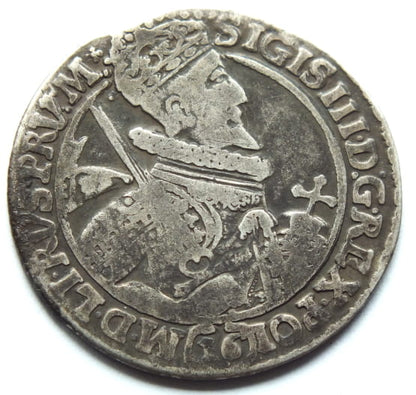 Ort 16gr. Bydgoszcz 1621 Waza III