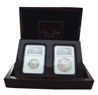 Sao Jose Shipwreck Spain 4 reales (1612-21) Bolivia 8 reales (1591-1631)