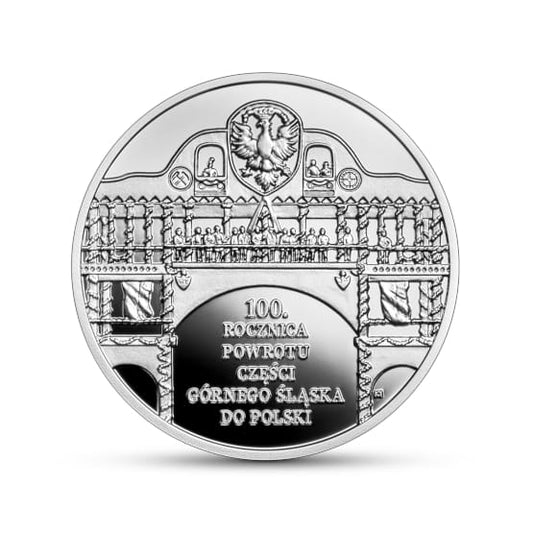 Moneta 10 zł 100. rocznica powrotu części Górnego Śląska do Polski
