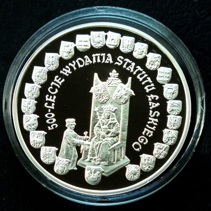 10 zł 500-lecie wydania Statutu Łaskiego