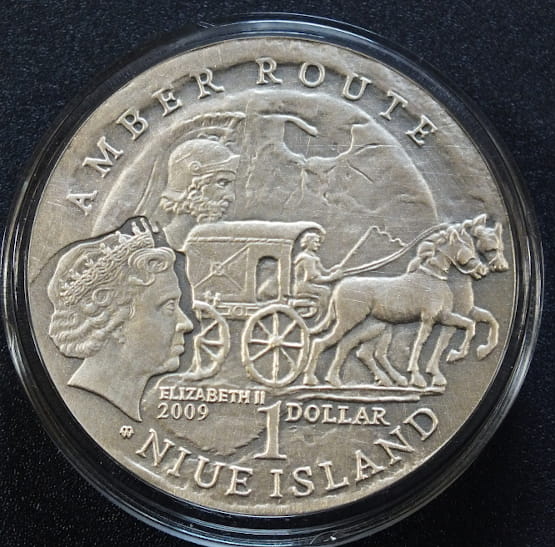 1 dolar Szlak Bursztynowy - Wrocław 2009 NIUE