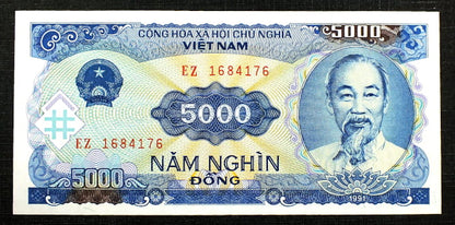 5000 Dong - Wietnam 1991 r.