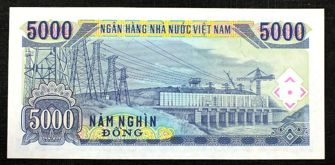 5000 Dong - Wietnam 1991 r.