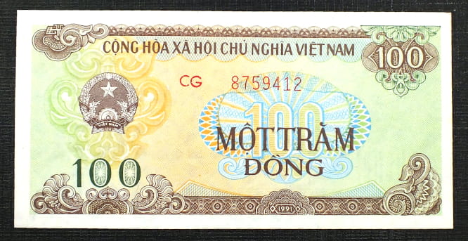 100 Dong - Wietnam 1991 r.
