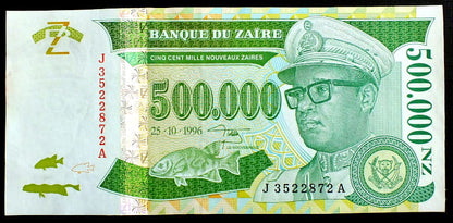 500000 Nouveaux Zaires - Zair 1996 r.