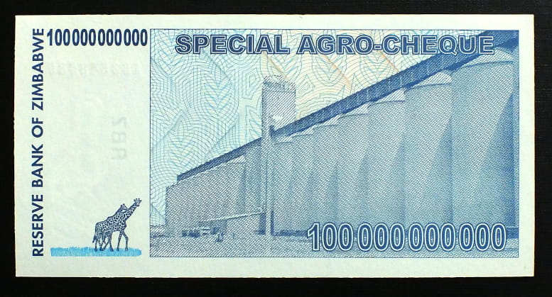100 000 000 000 Dollars - Zimbabwe