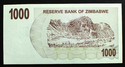 1000 Dollars - Zimbabwe