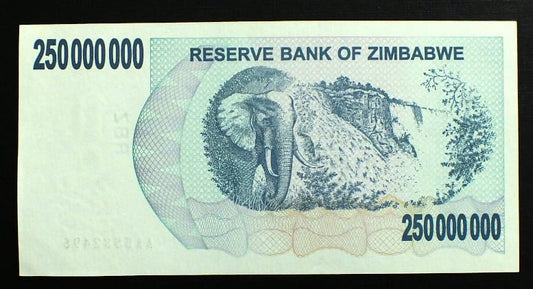 250 000 000 Dollars - Zimbabwe