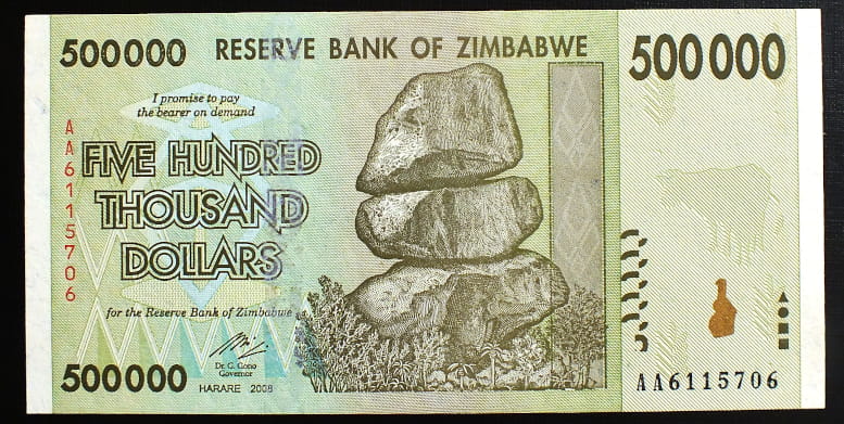 500 000 Dollars - Zimbabwe