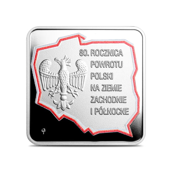 Moneta 10 zł 80. rocznica powrotu Polski na Ziemie Zachodnie i Północne
